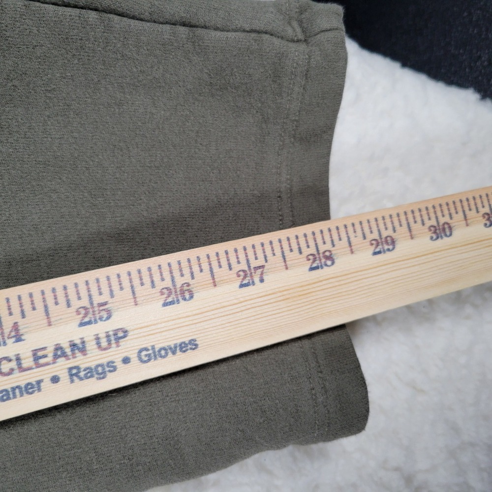 Lands' End Serious Sweats Joggers Womens Size M 10-12 Olive Green Tapered Pants - Picture 4 of 13